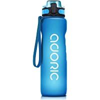 ADORIC Botella Agua Deporte Botella Agua Gimnasio Plastico con Filtro 500ml a 1000ml - No Tóxico sin BPA con Tapa…